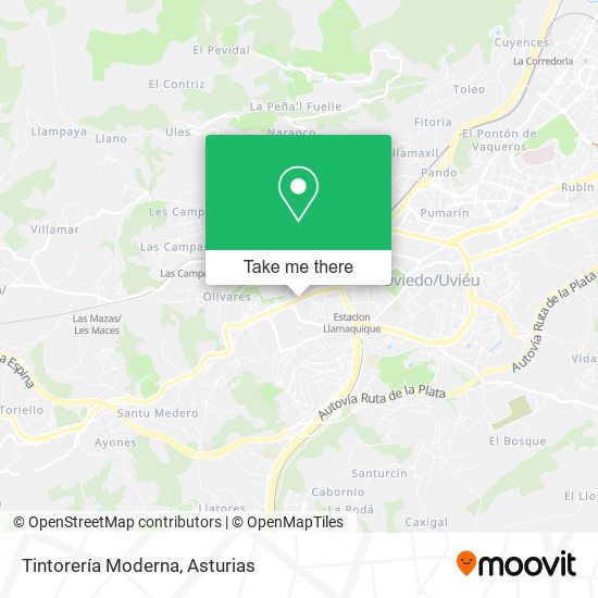 Tintorería Moderna map