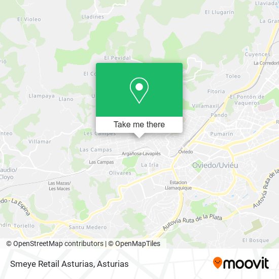 Smeye Retail Asturias map