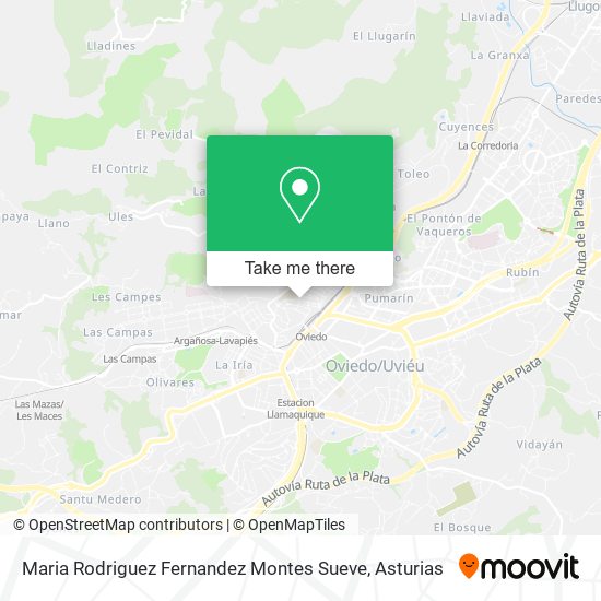 mapa Maria Rodriguez Fernandez Montes Sueve