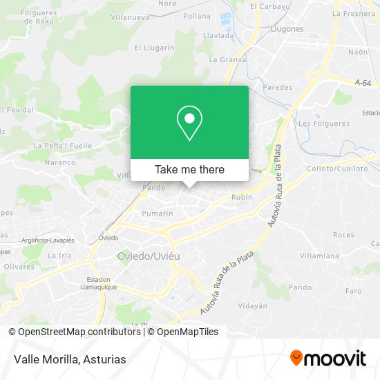 mapa Valle Morilla