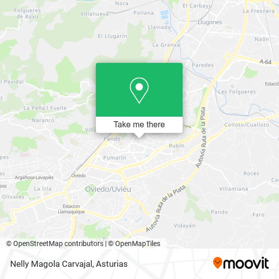 Nelly Magola Carvajal map