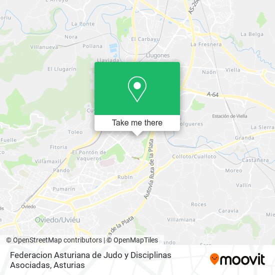 Federacion Asturiana de Judo y Disciplinas Asociadas map