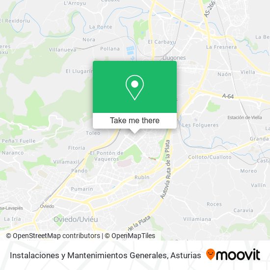 Instalaciones y Mantenimientos Generales map