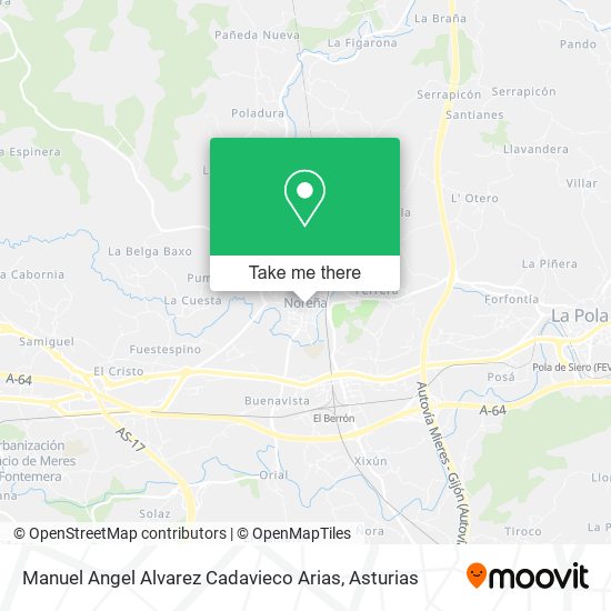 Manuel Angel Alvarez Cadavieco Arias map