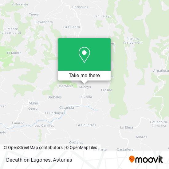 mapa Decathlon Lugones