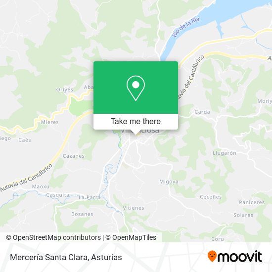 mapa Mercería Santa Clara