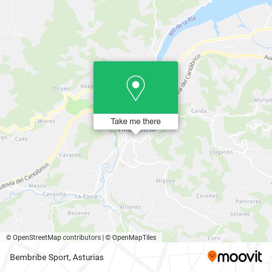 Bembribe Sport map