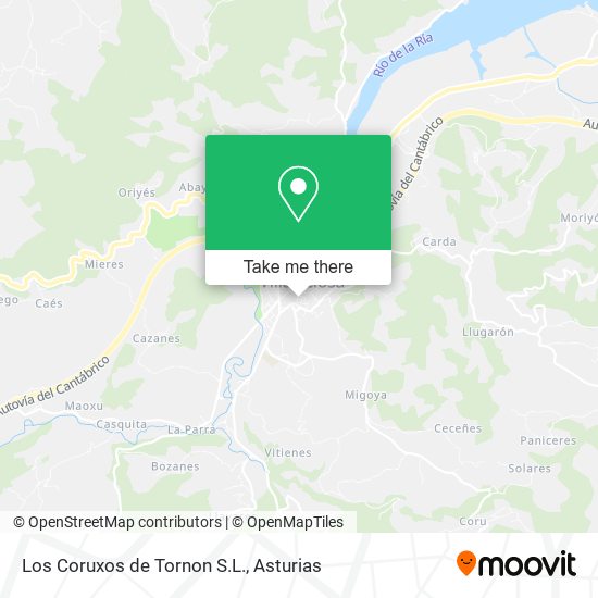 Los Coruxos de Tornon S.L. map