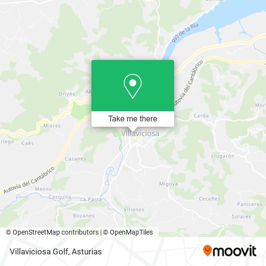 Villaviciosa Golf map