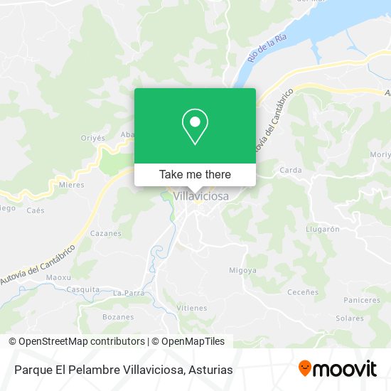 Parque El Pelambre Villaviciosa map