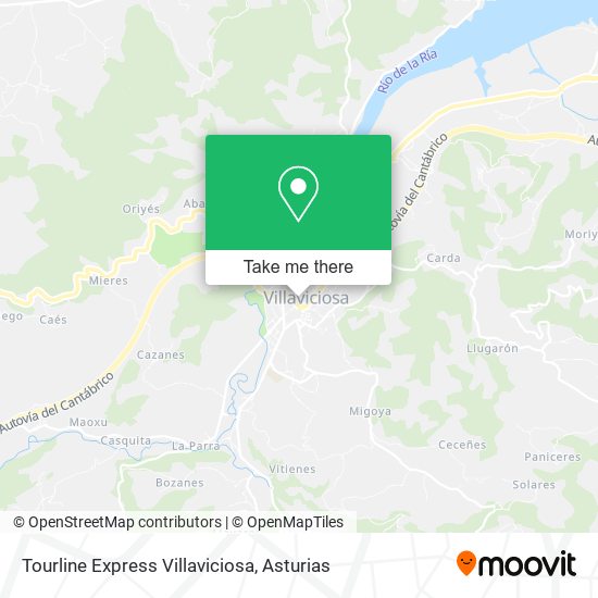 mapa Tourline Express Villaviciosa