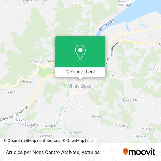 mapa Articles per Nens Centro Activate