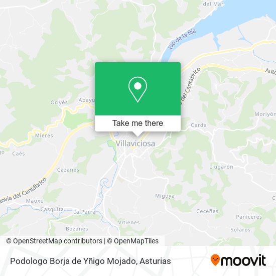 Podologo Borja de Yñigo Mojado map