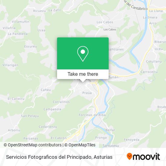 Servicios Fotograficos del Principado map