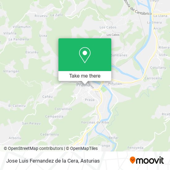 Jose Luis Fernandez de la Cera map