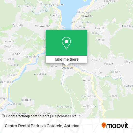 mapa Centro Dental Pedraza Cotarelo