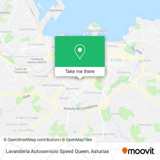 Lavandería Autoservicio Speed Queen map