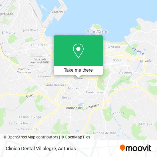 Clínica Dental Villalegre map