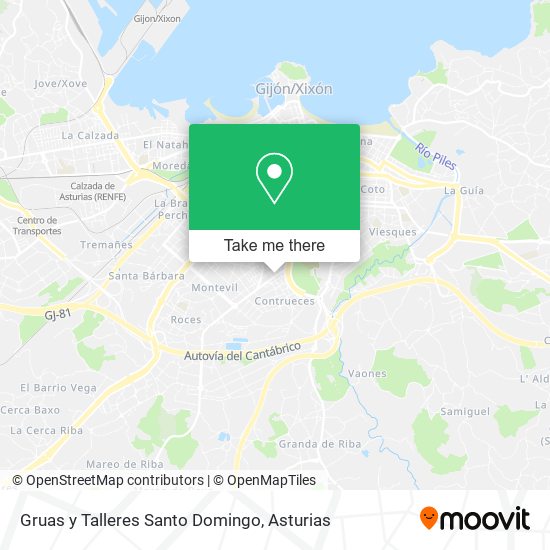 mapa Gruas y Talleres Santo Domingo