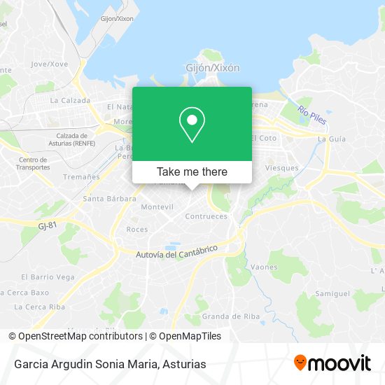 Garcia Argudin Sonia Maria map