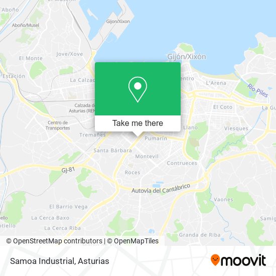 mapa Samoa Industrial