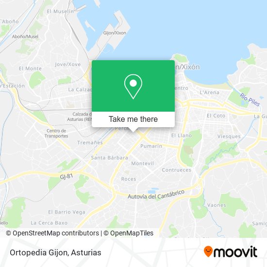 mapa Ortopedia Gijon