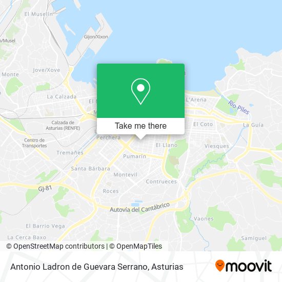 Antonio Ladron de Guevara Serrano map