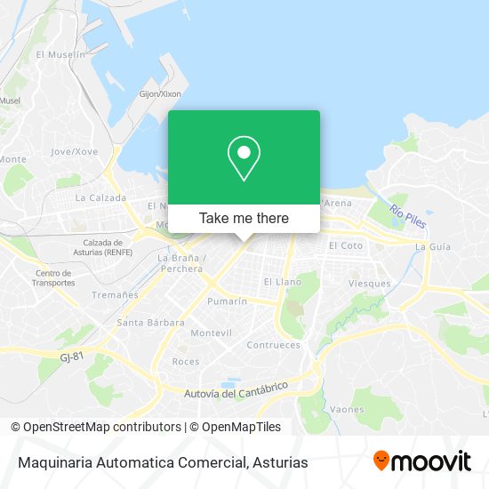 mapa Maquinaria Automatica Comercial