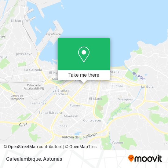 mapa Cafealambique
