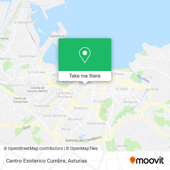 Centro Esoterico Cumbre map
