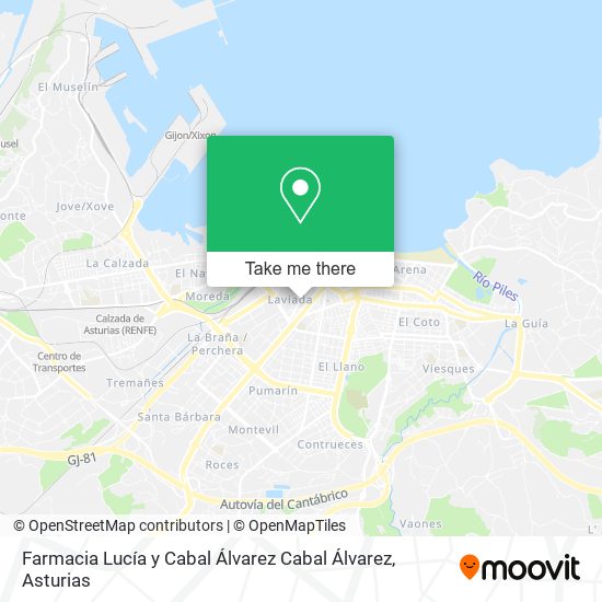 Farmacia Lucía y Cabal Álvarez Cabal Álvarez map