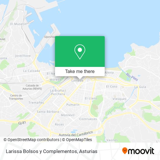 Larissa Bolsos y Complementos map