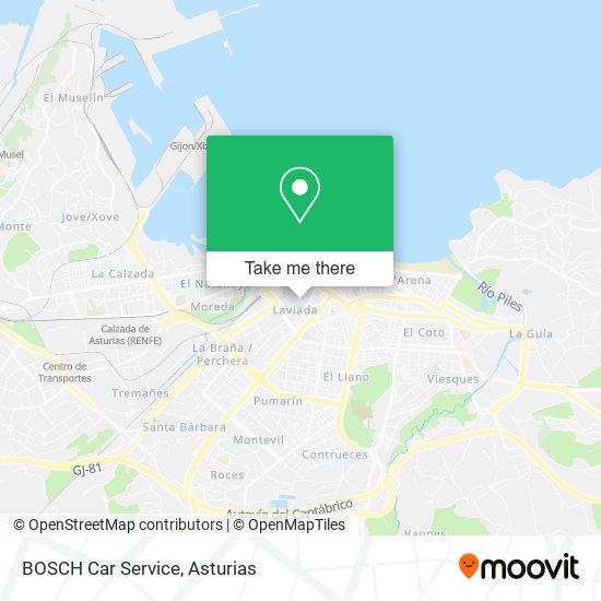 mapa BOSCH Car Service