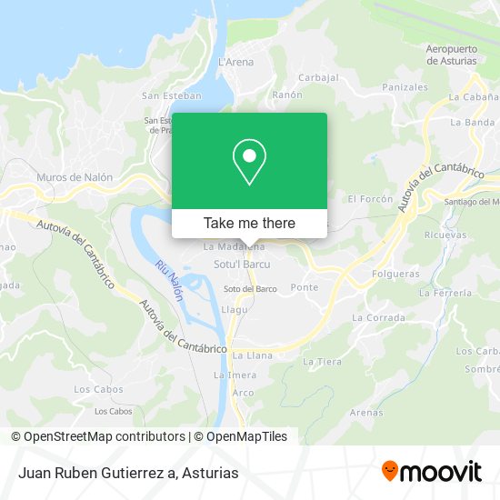 mapa Juan Ruben Gutierrez a