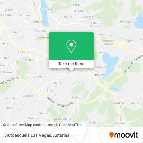 mapa Autoescuela Las Vegas