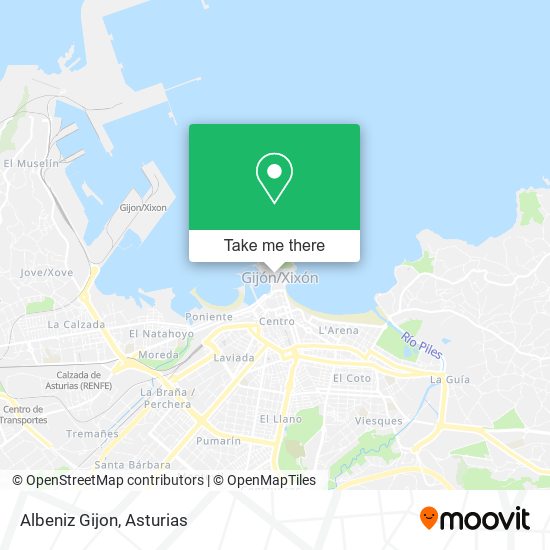 Albeniz Gijon map