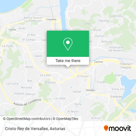 mapa Cristo Rey de Versalles