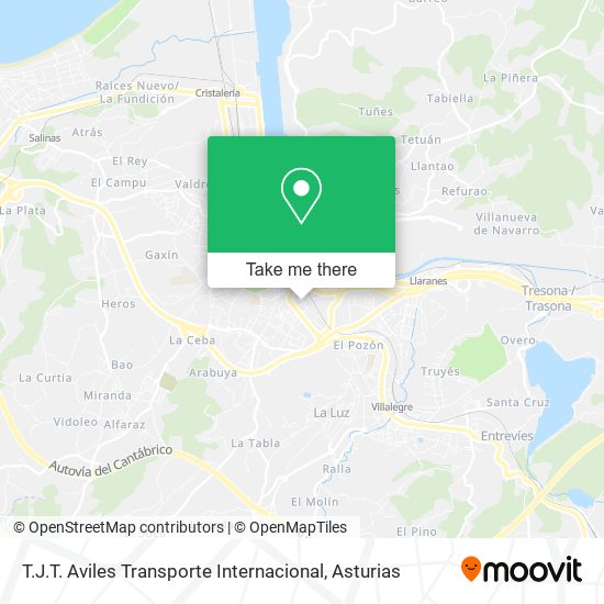 T.J.T. Aviles Transporte Internacional map