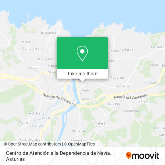 Centro de Atención a la Dependencia de Navia map