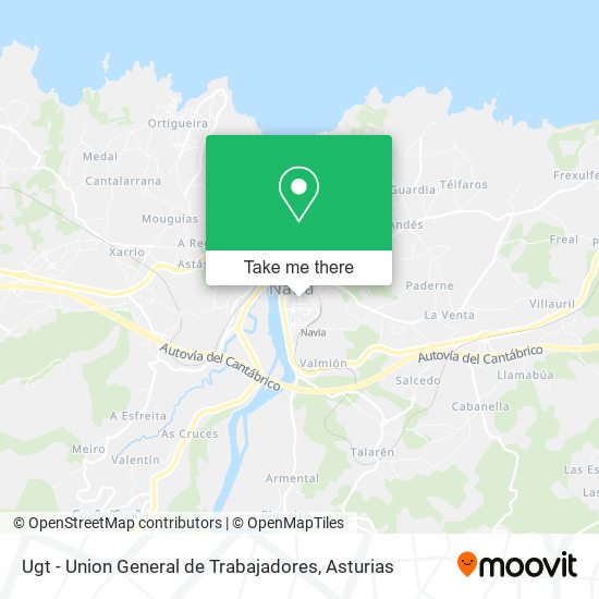 Ugt - Union General de Trabajadores map