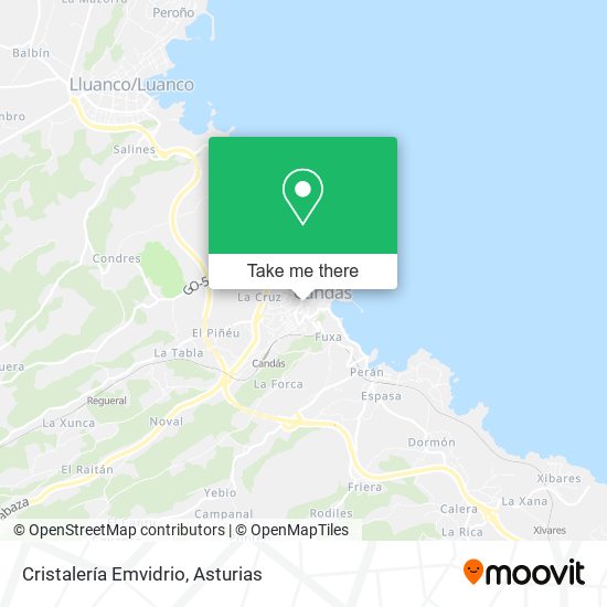 Cristalería Emvidrio map