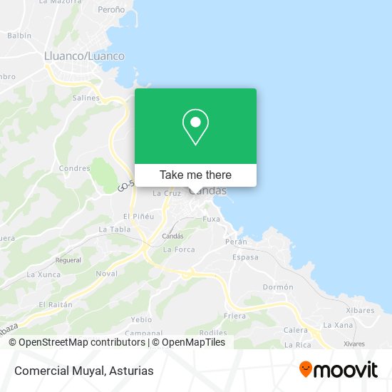 Comercial Muyal map