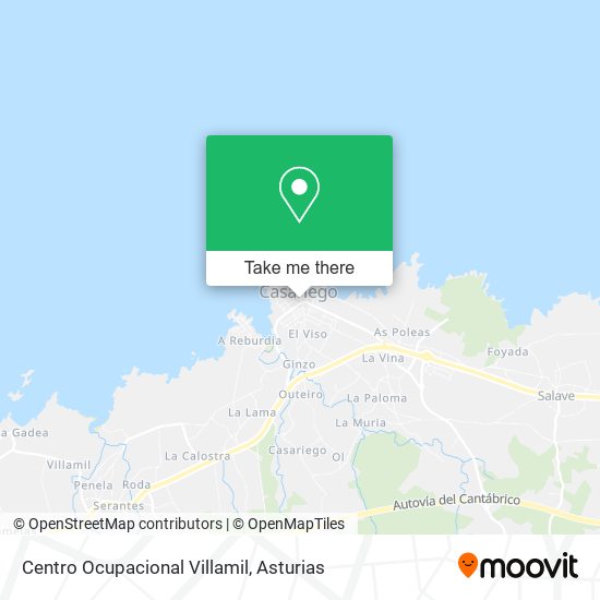 mapa Centro Ocupacional Villamil