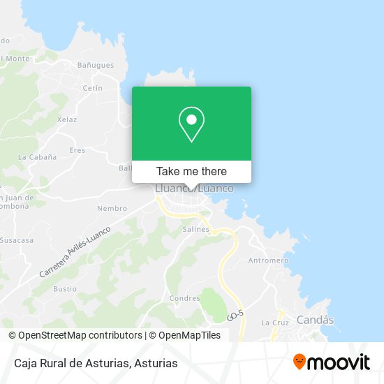 mapa Caja Rural de Asturias