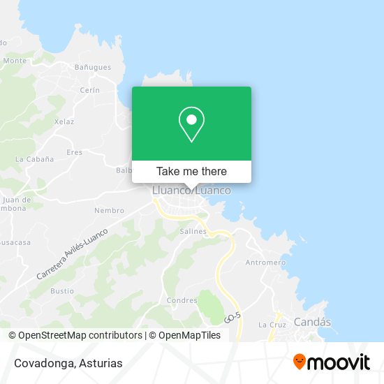 Covadonga map