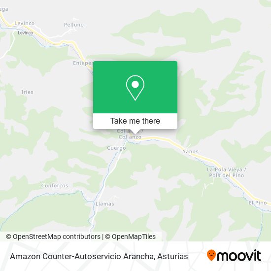 Amazon Counter-Autoservicio Arancha map