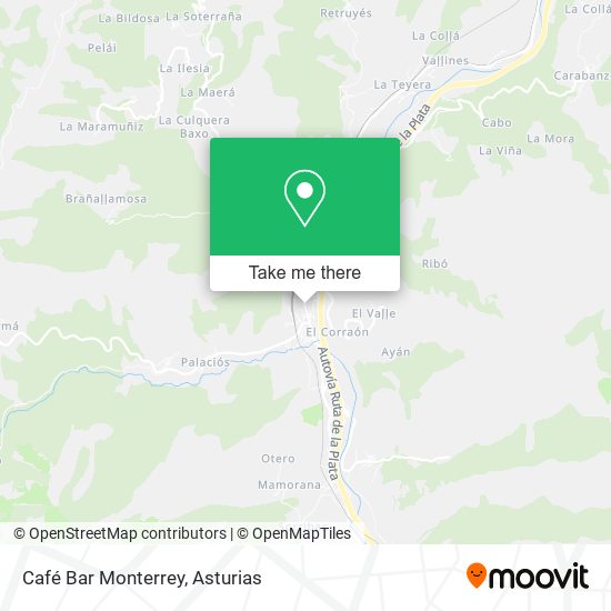 Café Bar Monterrey map