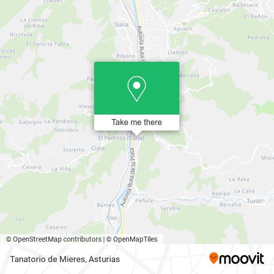 Tanatorio de Mieres map