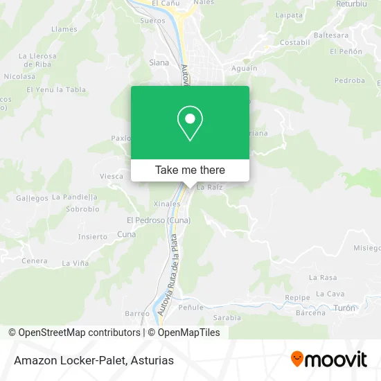 Amazon Locker-Palet map