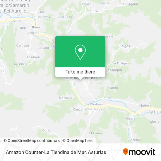 Amazon Counter-La Tiendina de Mar map